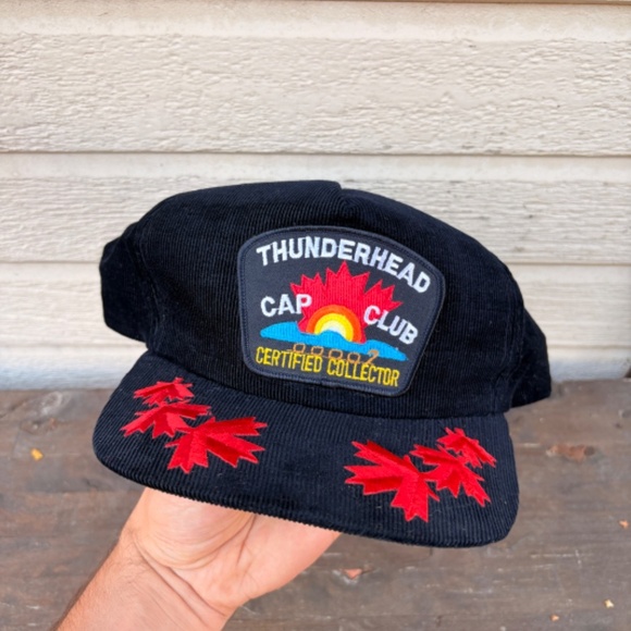 Vintage Thunderhead CAP CLUB certified collector canadian trucker hat corduroy - Picture 3 of 5